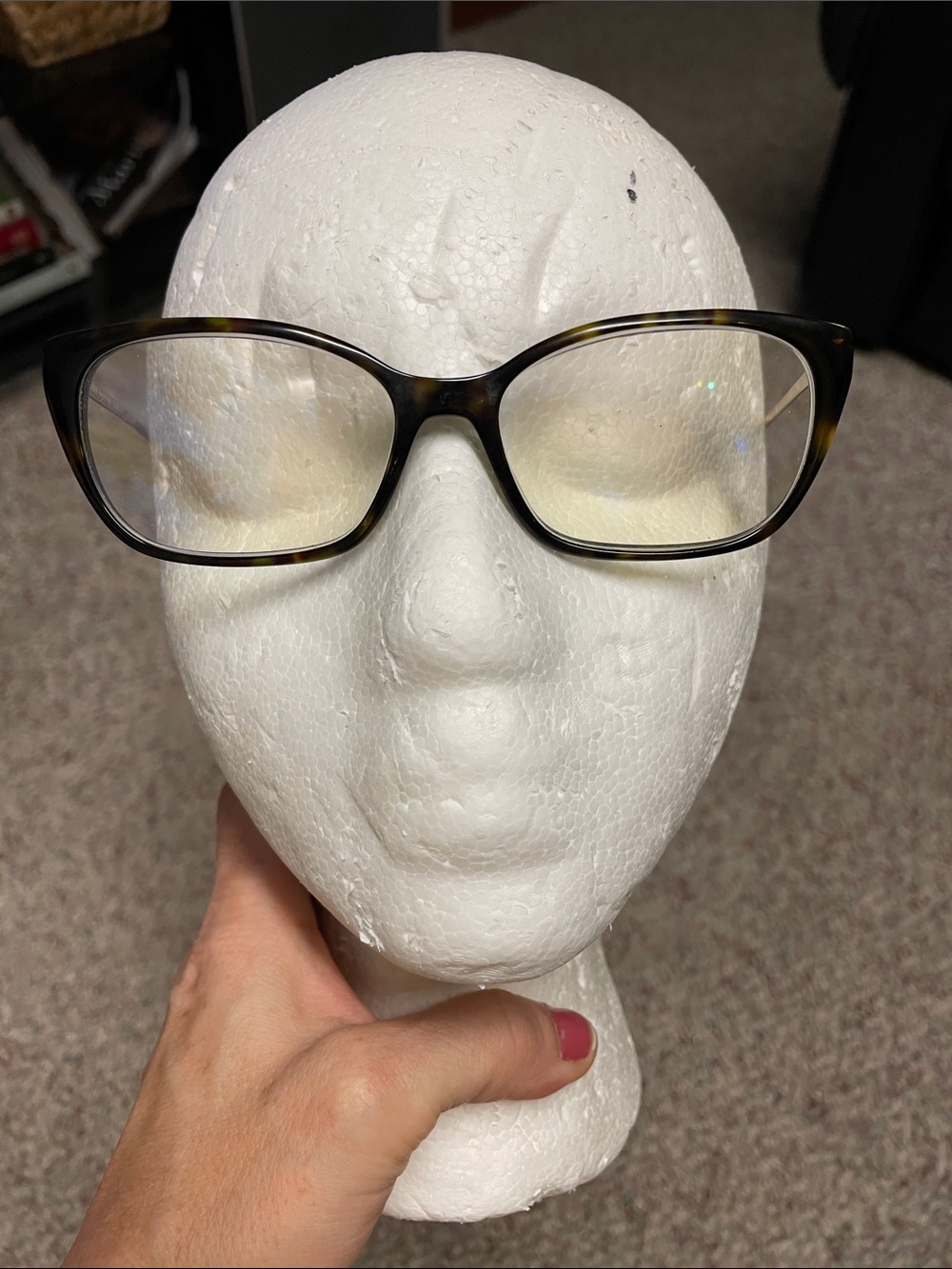 Prada tortoise print with gold logo arms glasses - new condition